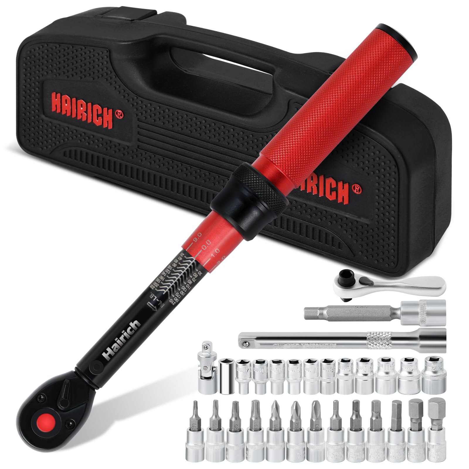 Hairich Torque Wrench Bicycle,1/4 inch drive 2.3-24.9 N.M/20-220IN